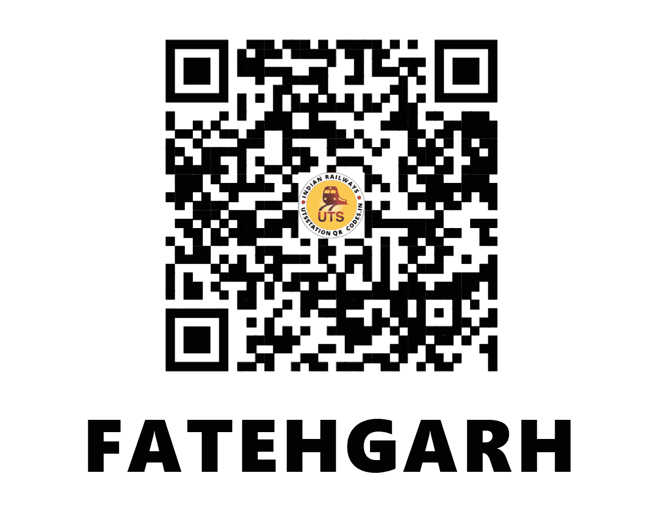 UTS QR Code for FATEHGARH - FGR (NE - UTTAR PRADESH)